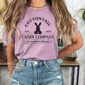 Cottontail Candy Company Easter T-shirt - Heather Lilac